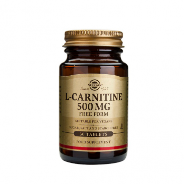 L-carnitina 500mg. 60 comprimidos, Solgar