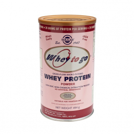"Whey to go". Proteína de suero en polvo. Sabor fresa. 454 g, Solgar
