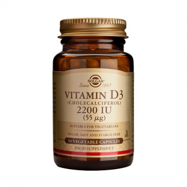 Vitamina D3 2200 ui. 50 cápsulas, Solgar