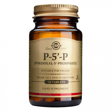 Piridoxal-5-fosfato (P-5-P) 50 mg. 50 comprimidos, Solgar