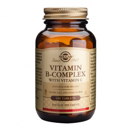 Vitamina B Complex + Vitamina C. 100 comprimidos, Solgar