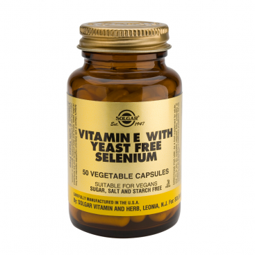 Vitamina e + selenio. 50 cápsulas vegetales, Solgar